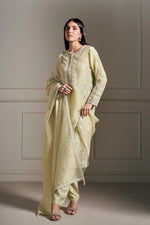 Classic Light Green Hand Embellished Kurta Set