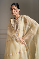 Ethereal Yellow Hand Embellished Kurta Set