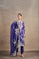 Classic Purple Hand Embellished Dori Kurta Set