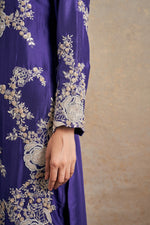 Classic Purple Hand Embellished Dori Kurta Set