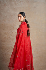 Ravishing Red Hand Embellished Kurta Set
