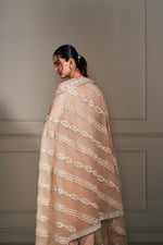 Graceful Beige Embellished Kurta Ensemble