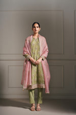 Light Green Hand Embellished Kurta Set