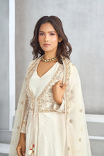Kalista ~ Ivory Embellished Anarkali Set