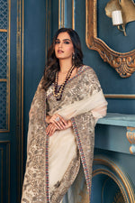 Falak ~ Heritage Ivory Organza Saree