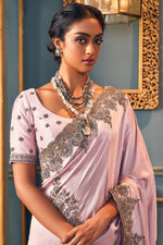 Heritage Lilac Saree