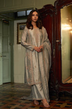Grey Embroidered Kurta Set